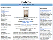 Tablet Screenshot of carlafine.com